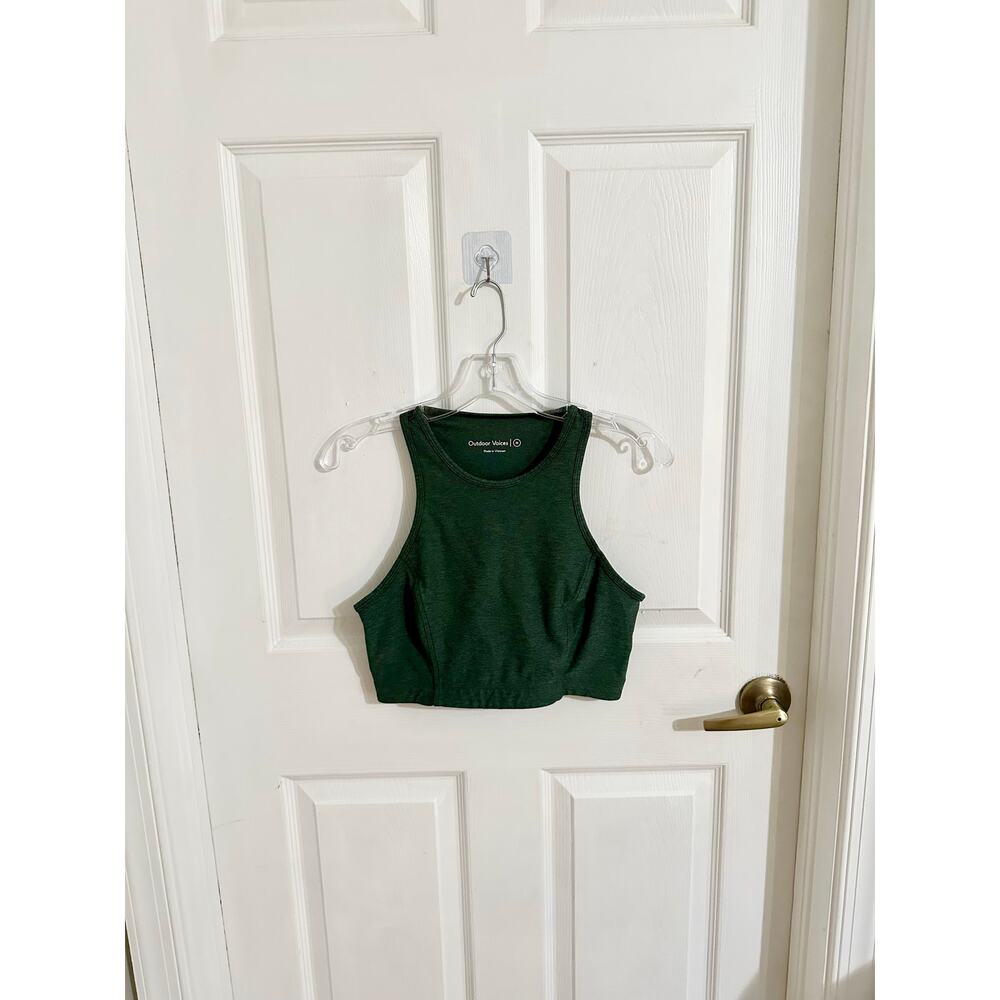 Outdoor Voices Athena Crop Top Hunter Green Medium - Picture 3 of 9
